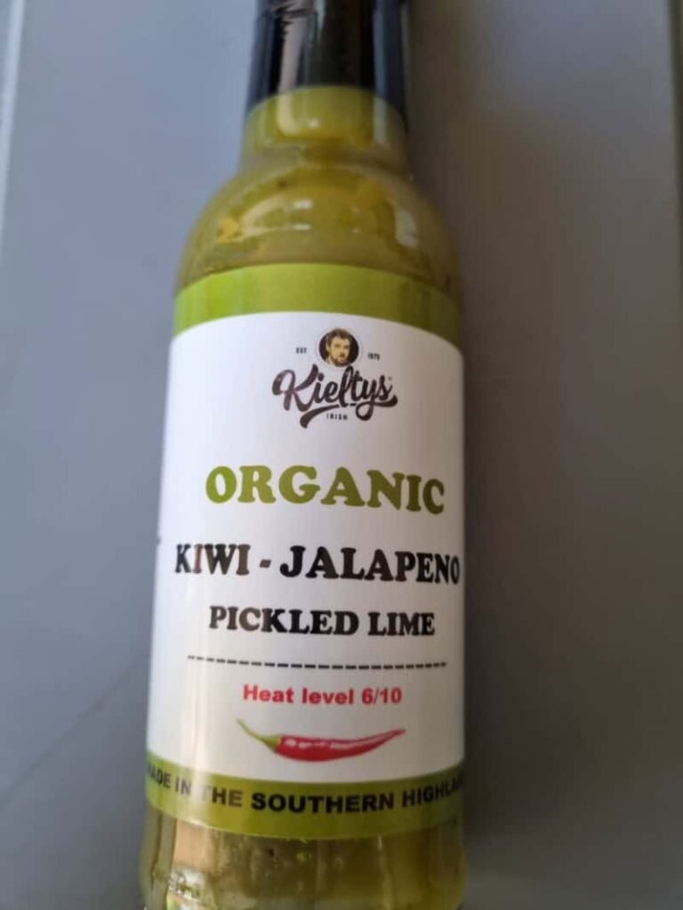 Kieltys Kiwi Jalapeno with Pickled Lime Sauce