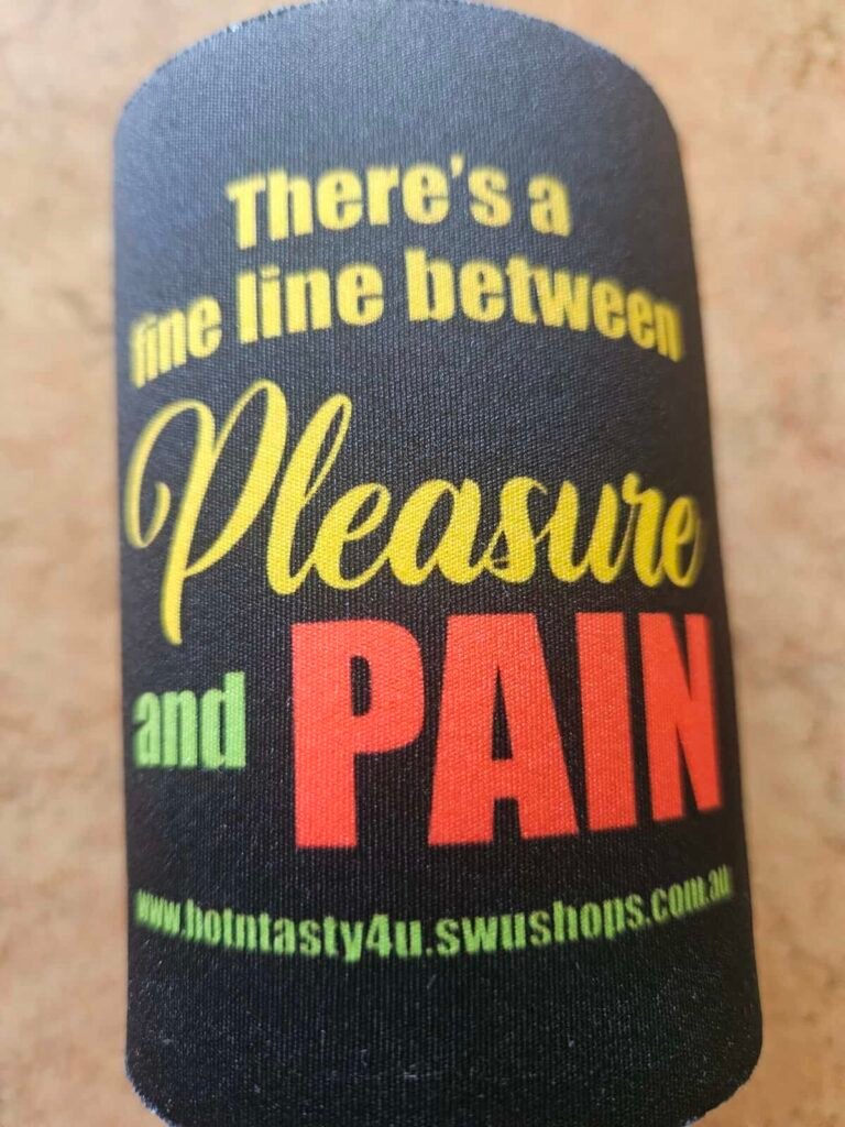 There’s a Fine Line Between Pleasure & Pain Stubby Holders