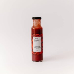 Raspberry & Rhubarb Dessert Sauce